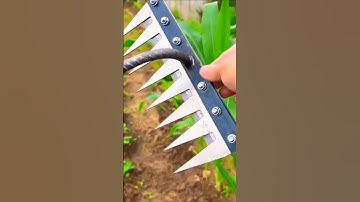 agricultural iron six-tooth hoe weeding new manganese steel rake land reclamation loosening