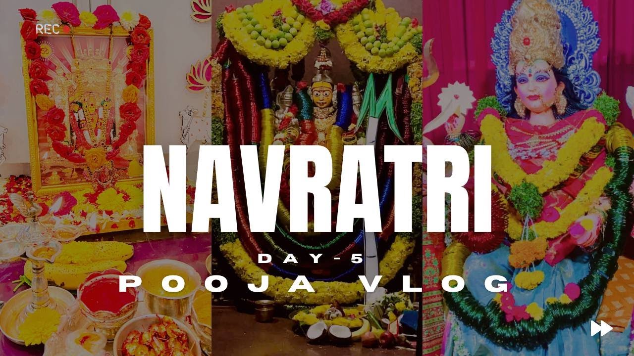 Navaratri day -5 pooja vlog #youtubevideo #bezawadakanakadurga # ...