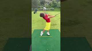 Steady hands, sharp focus #golflife #youngathlete #golfchallenge #golfmagic #golfskills #kidgolfer