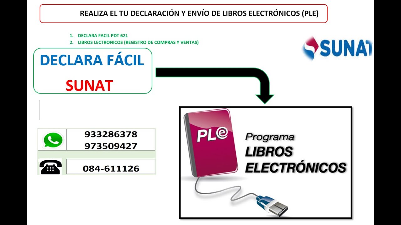 GENERA TUS LIBROS ELECTRONICOS Y REALIZA TU DECLARACION MENSUAL PDT 621 ...