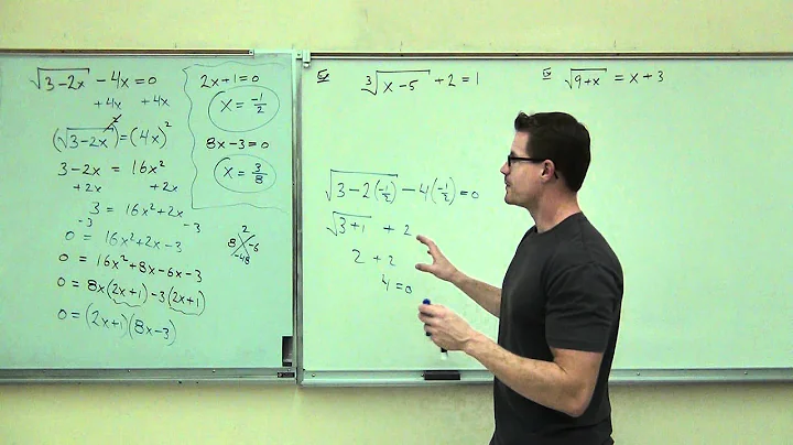 Intermediate Algebra Lecture 10.6 Part 3