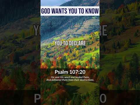 God Wants You To Know - Psalm 107:20 #god #jesus #bible