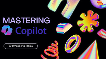Convert Information into Tables with Copilot | Secondary Skills