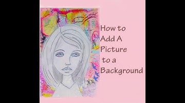 How to  Add A  Picture  to a  Background with Mod Podge  #modpodge #tutorials