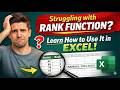 Struggling with Rank Function: Learn How to Use It in Excel!