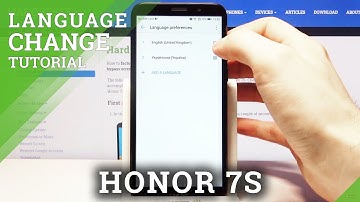 How to Change System Language on HONOR 7S – Change Device Language