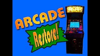ARCADE Cabinet DUMPSTER FIND and RESTORE!  Rebuilt using RetroPie, custom control panel and artwork