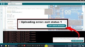 Arduino code uploading error exit status 1 problem solve || Faield  uploading || error occurred