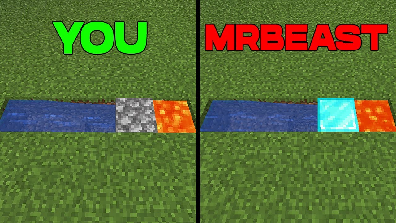 cobblestone generator by different youtubers YouTube