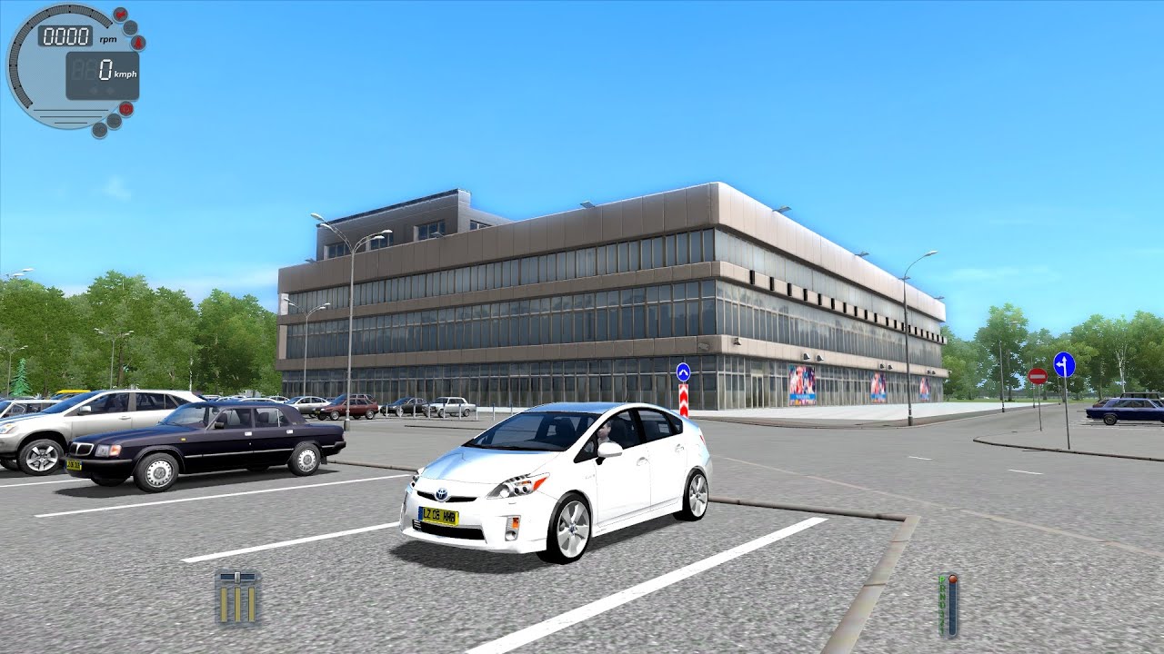 Toyota city car driving Toyota city car driving