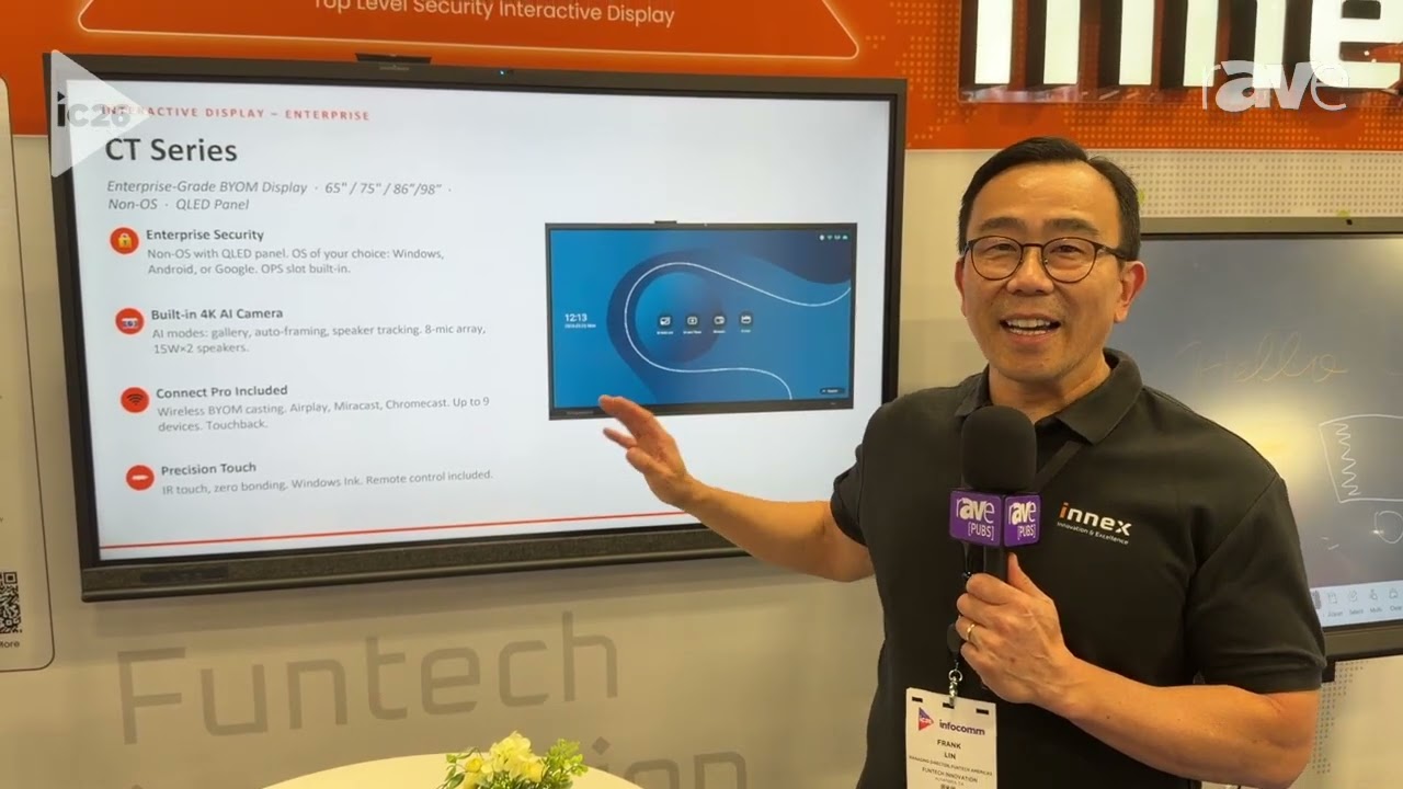 InfoComm 2026: FunTech Innovation Presents CT Model 86in Interactive Monitor With Windows