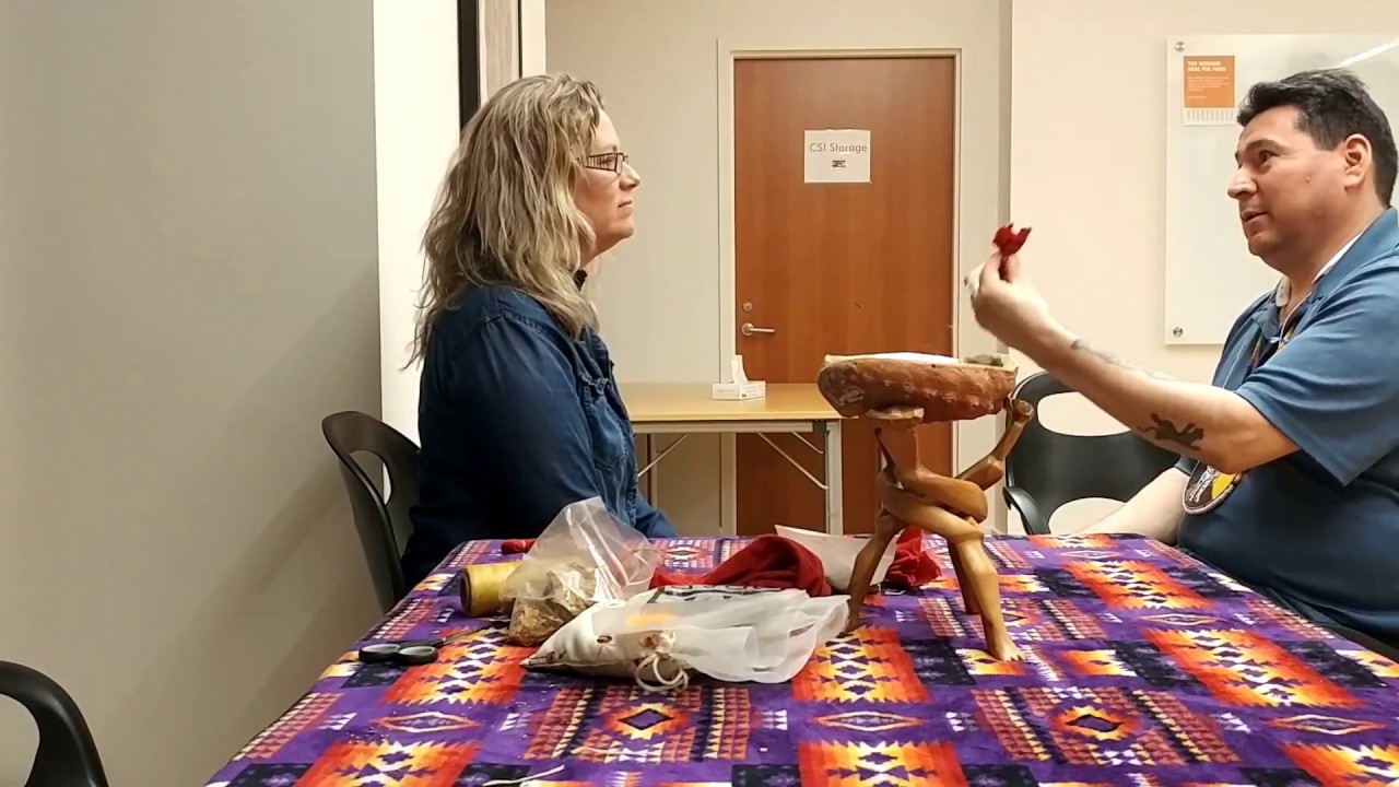Facilitate protocols: Making and offering with a tobacco tie