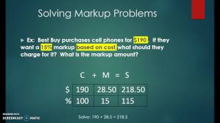 Solving Markup problems