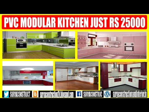 PVC MODULAR KITCHEN JUST RS 25000 ONLY, CHEAPEST, STRONGEST, GOOD LOOKING, SCRATCH PROOF INTERIOR,