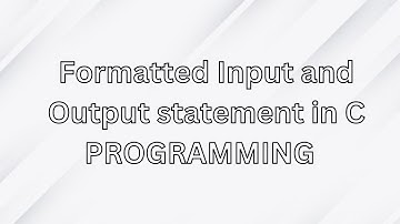 Formatted Input and Output statement In c programming(tamil) /Printf and scanf statement in c