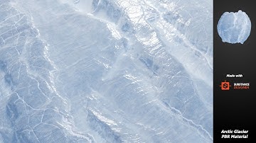 Making an arctic glacier ice PBR Material in Substance Designer - Tutorial - Timelapsed