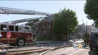 Crews Battle 3-Alarm Fire In Delaware County