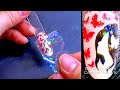 Lady and Butterflies Sparkle Holo Nail Art with Foil Transfer over Semi-Gel Sticky Stamping Polishes