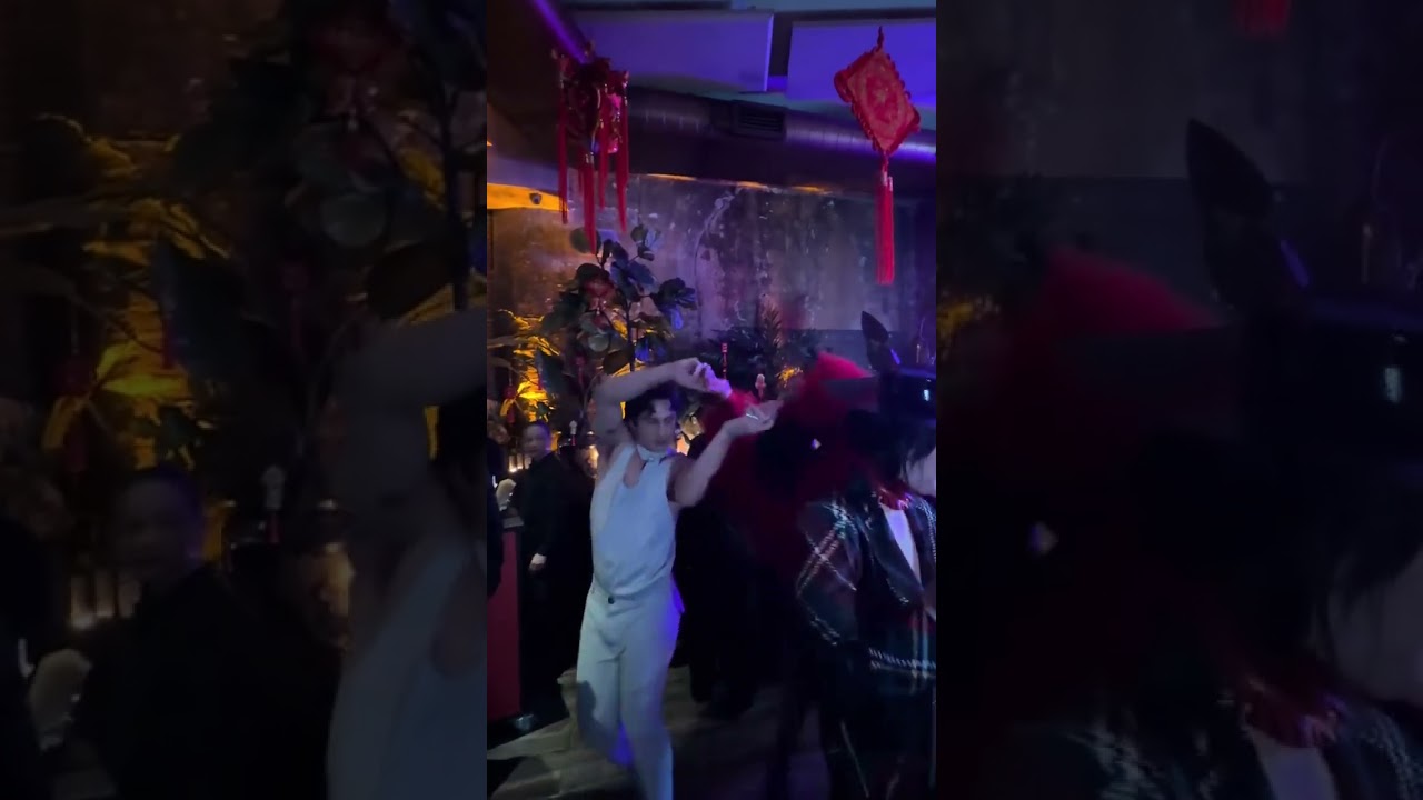 Hudson & Lola Tung at the Gold House Party 🕺🏻💃🏻 Cr. @ michaelazee  #hudsonwilliams #heatedrivalry