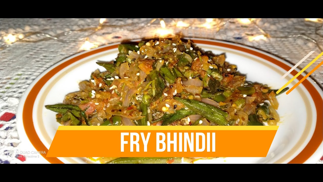 FRY BHINDI FRY OKRA MASALAYDAR BHINDI English Subtitles YouTube