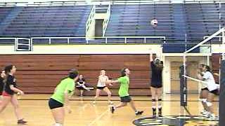 Lexi Mourier WVU Tech Volleyball Scrimmage 2012March