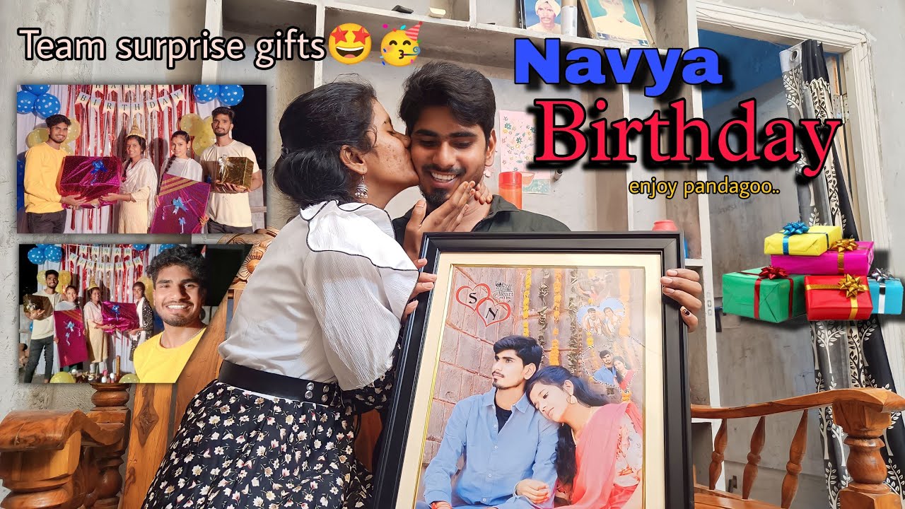 నవ్య Birthday సంబరం😘😍 || Happy birthday Navya🎂❤️ || Surprise || Mini star shivaji