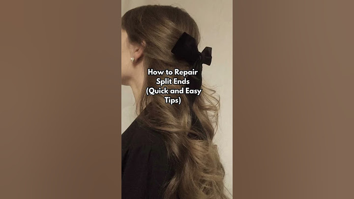 How to repair split ends (quick and easy tips) #hairtips