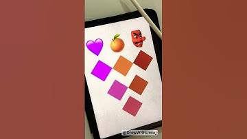 Emoji Color Mixing on procreate 😍 #emojimix #colormixingmagic #procreate #shorts #trending