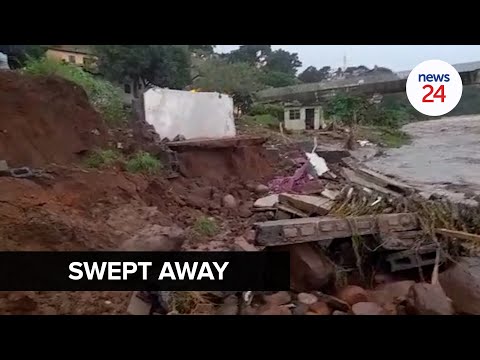 WATCH | KZN floods: Man looks on helplessly as house he spent years building is swept away