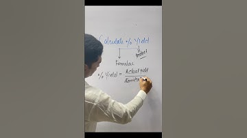 Calculate % Yield//actual yield //theoretical yield