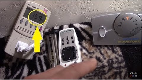 How much power does an electric blanket use? Biddeford (full size) electric blanket review