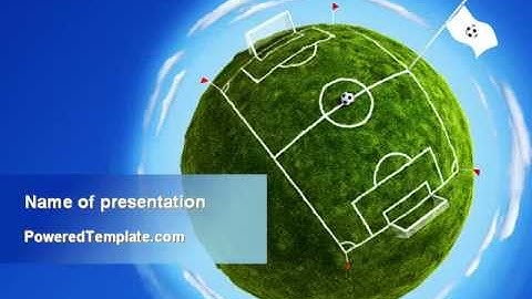 Football Stadium PowerPoint Template by PoweredTemplate.com