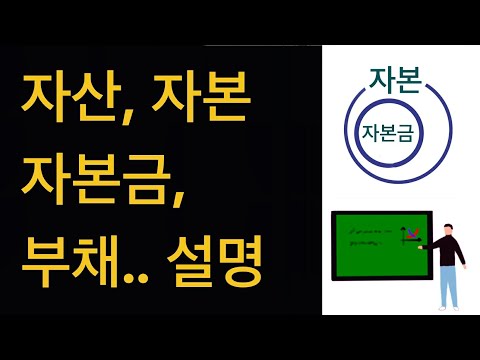 경제 1 자산 자본 자본금 부채 이익잉여금 설명 