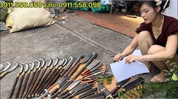 DAO THÁI THÉP GIÓ HÀNG ĐẶT CAO CẤP | DAO QUẮM THÉP NHÍP XE SIÊU SỊN