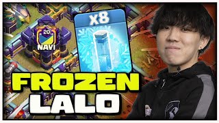 KLAUS WITH 8 FREEZE LALO | NAVI (QueeN Walkers ) vs MEGA ELITE | Clash of Clans