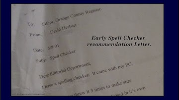 2001 PC Spielling Checker?