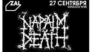 Napalm Death «Live in Saint Petersburg 2019» 27.09 video: Alex Kornyshev