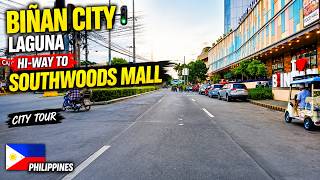Biรฑan City Laguna Hi-Way to Southwoods Mall Philippines | Relaxing Bike Tour