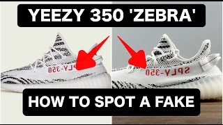 REAL VS FAKE YEEZY 350 'ZEBRA' | How To Spot Fake/Replica YEEZY'S