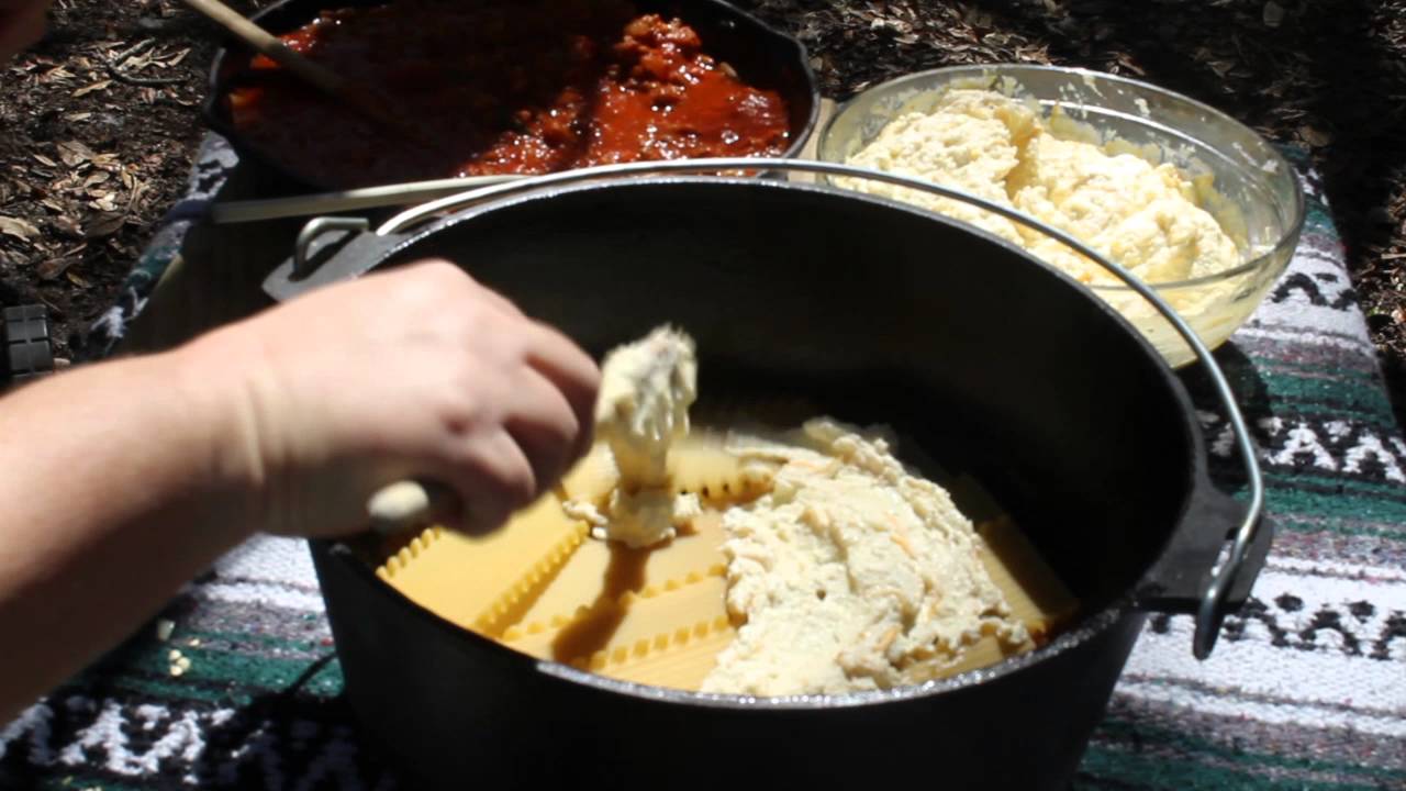Delicious Dutch-Oven Campfire Lasagna — CAMP KITCHEN