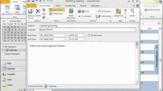 How to Create an Appointment in Microsoft Outlook 2010
