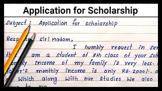 Application for scholarship | write application to the principal for scholarship | 100% scholarship screenshot 3