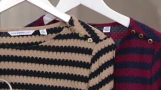 Isaac Mizrahi Live! Textured Stripe Knit Top w/ Button Detail on QVC