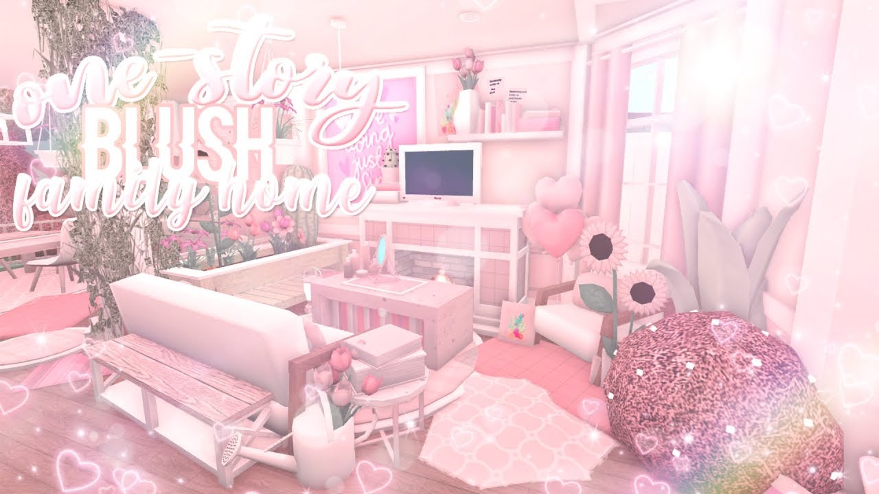 OneStory Aesthetic Blush Family Home 145k Roblox Bloxburg