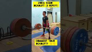 210kg Sumo Deadlift: 3Reps?? 💥 Comment your max deadlift #SumoDeadlift #Powerlifting #Viral #Shorts