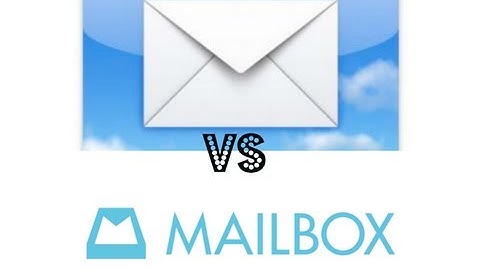 Mailbox vs Apple Mail