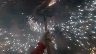 Correfoc de Manresa 2023 - Moscada de Dimonis de tornada a la Plaça major.[1080HD60fps.GoPro10]