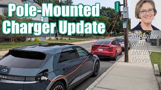 Pole Mounted EV Charger Update:  Interview with Martha Grover, Sustainability Manager in Melrose, MA