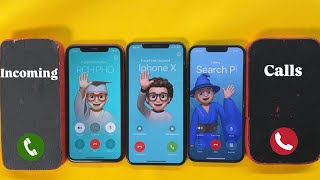 Two Wooden phone incoming Call iPhone 11, 13, Xs max FaceTime audio