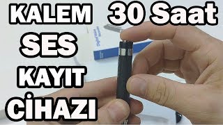 Casus Ortam Kalem Ses Kayıt cihazı 30 saat Cihaz Üzerinden Dinleme özelliği